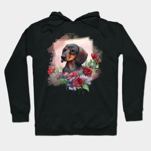 Dachshund Portrait Hoodie